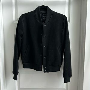Abercrombie and Fitch wool bomber jacket